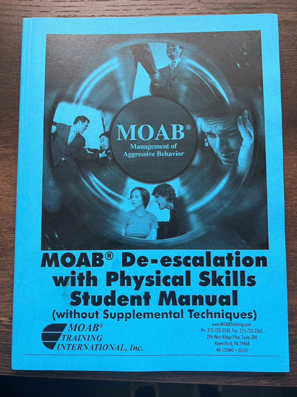 MOAB De-escalation with Physical Skills (Without Supplemental Techniques) (Dark Blue) (formerly MOAB 2-Day)