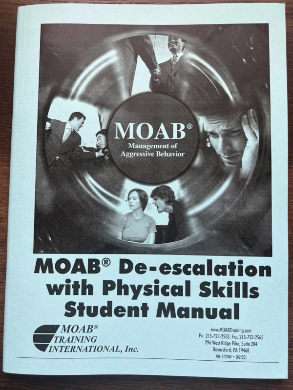 MOAB De-escalation with Physical Skills (Light Blue) (Formerly MOAB 2-Day)